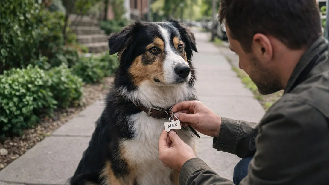 Quelles informations doivent figurer sur le collier d'un chien  ?