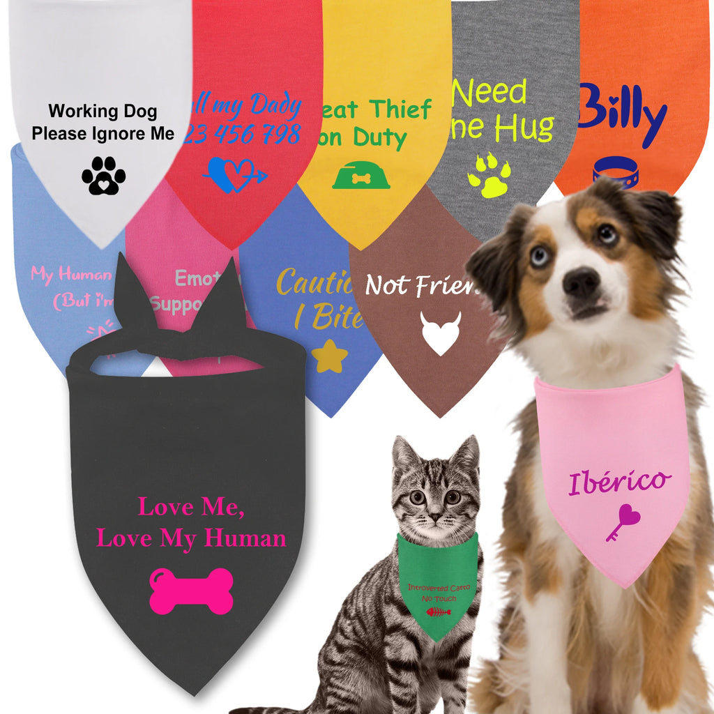 Bandana pour Chien Personnalisable