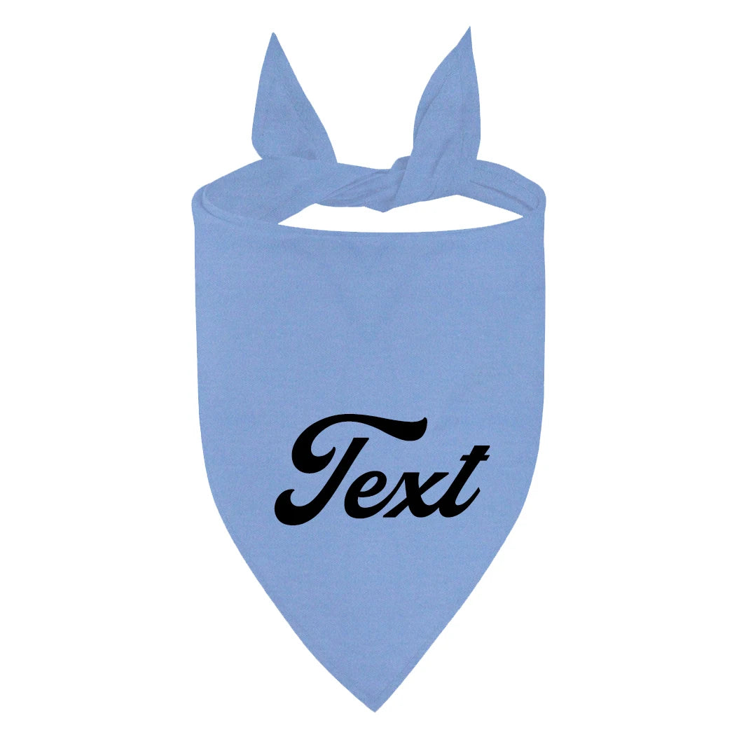 Bandana pour Chien Personnalisable bleu clair