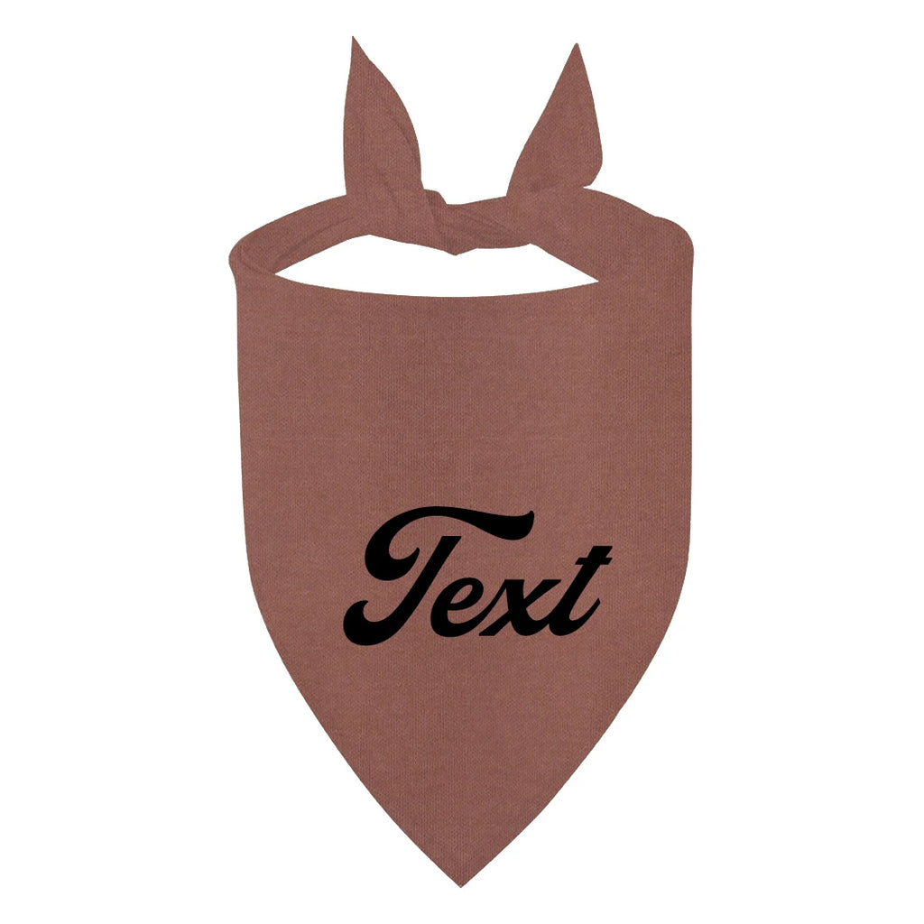 Bandana pour Chien Personnalisable marron