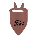 Bandana pour Chien Personnalisable marron