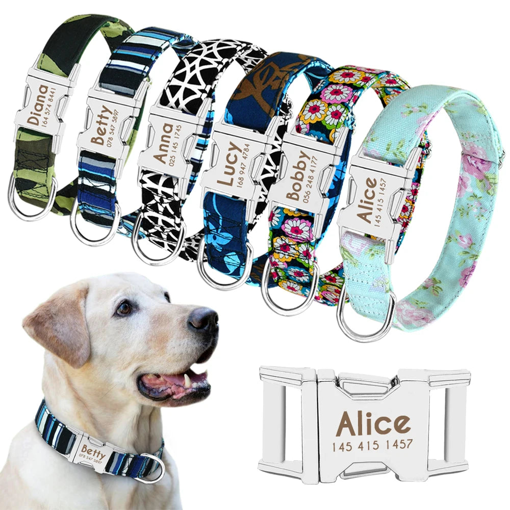Collier pour Chien Personnalisé avec Plusieurs Motifs