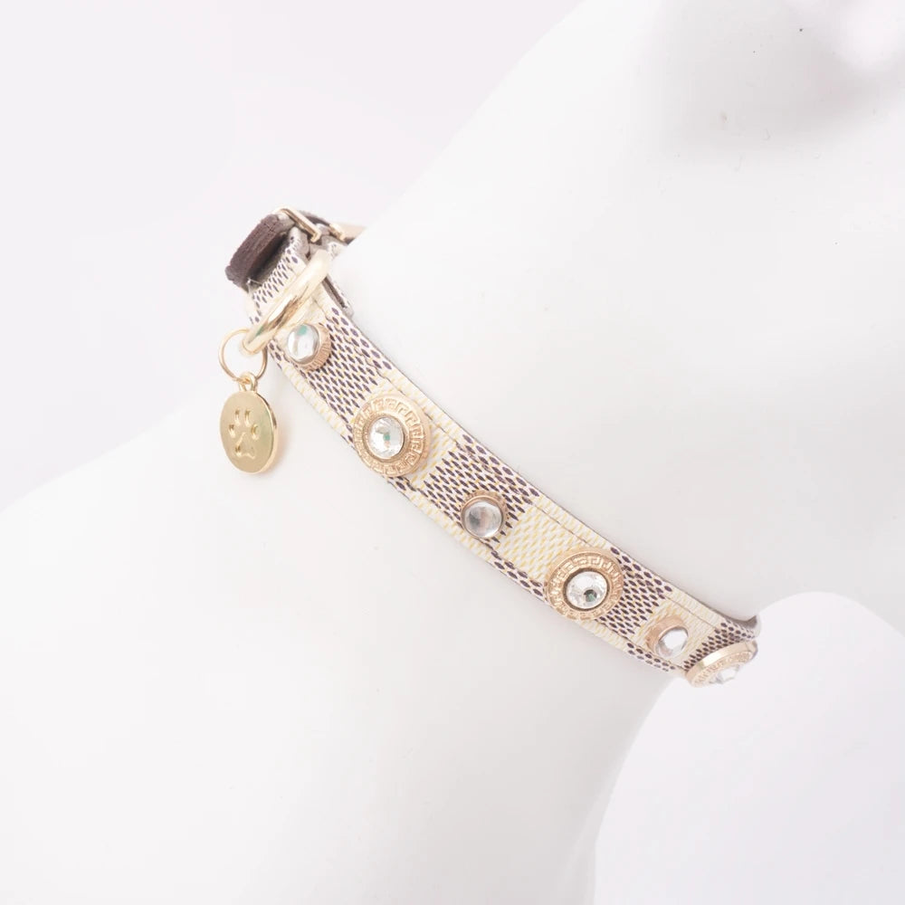 Collier en Cuir pour Chien de Luxe